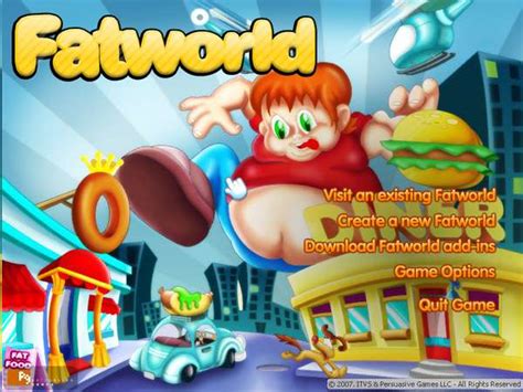 Fatworld Video Game Simulates Getting Fat