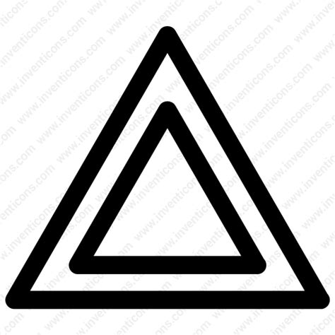 White Triangle Icon At Getdrawings Free Download