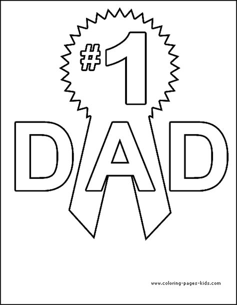 Coloring pages fathers day outline. Happy Father's Day Coloring Pages : Let's Celebrate!