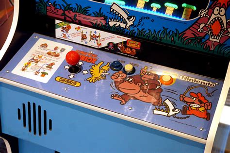 Arcade cabinet plans arcade console arcade machine vending machine donkey kong junior retro video games vintage bar pinball restaurant design. Donkey Kong Jr. Arcade Machine - Blue Cabinet | Home ...