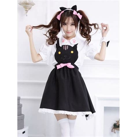 Neko Atsume Maid Costume Cute Girl Outfits Cosplay For Women Cat Dresses