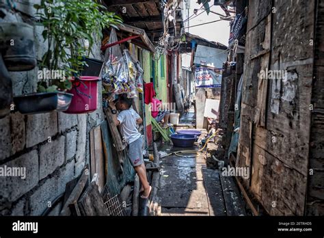 Tondo District Slum Bidonville Manila Philippines Stock Photo Alamy
