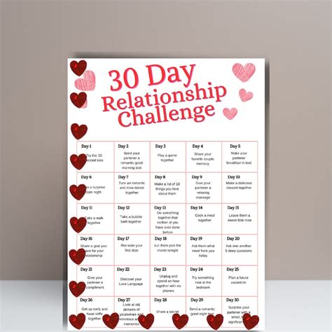 30 day relationship challenge relationship builder for couples couple challenge printable