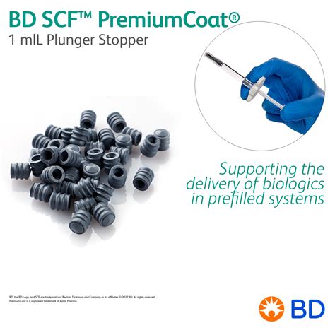 Bd Scf Premiumcoat 1 Mll Plunger Stopper Supporting The Delivery Of