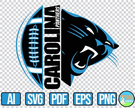 Carolina Panthers Svg Nfl Football Sports Logo For Cricut Etsy