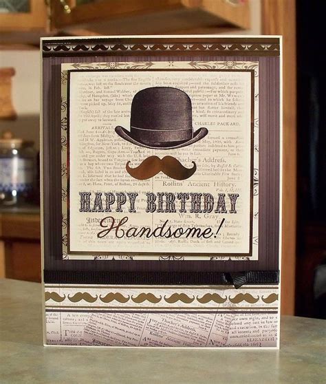 Vintage Style Masculine Birthday Card For Men That Wear A Birthday