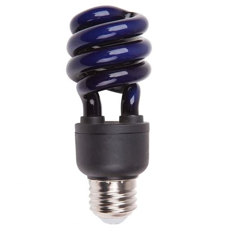 60 Watt Eq Spiral Black Decorative Cfl Light Bulb In The Cfl Bulbs