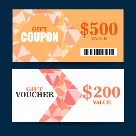 T Coupon Template Vector 02 Free Download