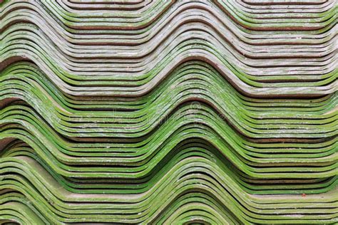 Green Color Roof Tile Stock Photo Image Of Pattern House 22939596