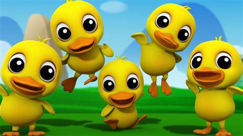 Cool Five Little Ducks 3d Nursery Rhymes Kids Songs Childrens