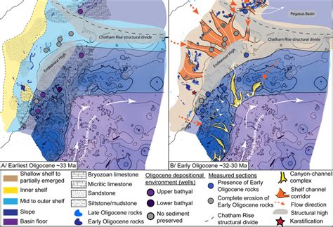 11 Paleogeographic Reconstruction Of A The Earliest Oligocene