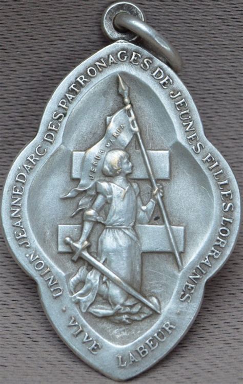 Saint Joan Of Arc Rare Mellerio Dits Meller Medal Pendant Etsy