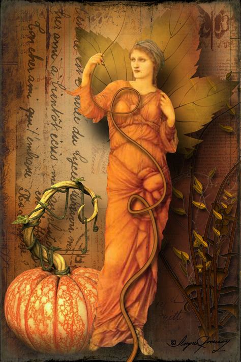 Autumn Maiden By Ingrid Pomeroy Surreal Art Digital Collage