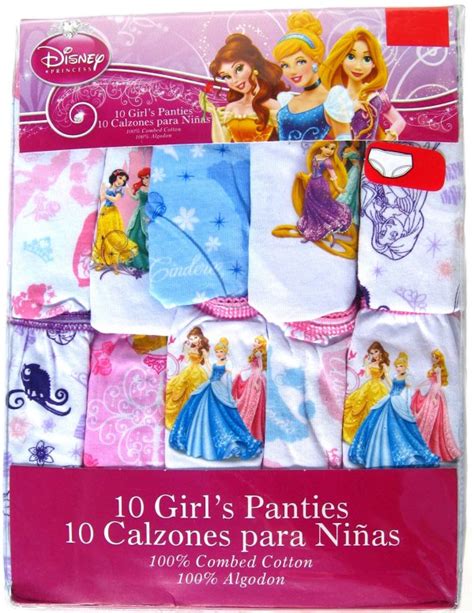 Disney Princess Panties 10 Pack Size 4t Underpants Underwear Cotton