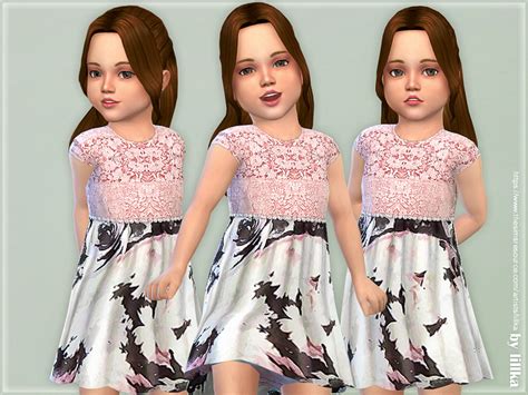 The Sims Resource Mary Lou Dress For Toddler Needs Toddler Stuff