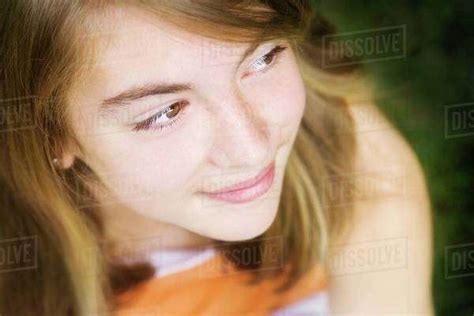 Portrait Of Teenage Girl Stock Photo Dissolve