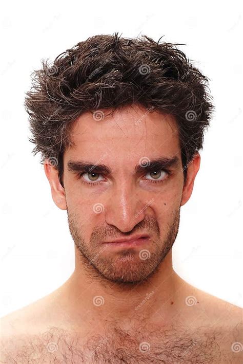 Angry Man With Frown Stock Photo Image Of Emotion Handsome 7364452
