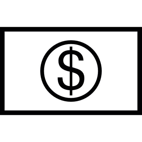 Free Icon Dollar Paper Money Outline