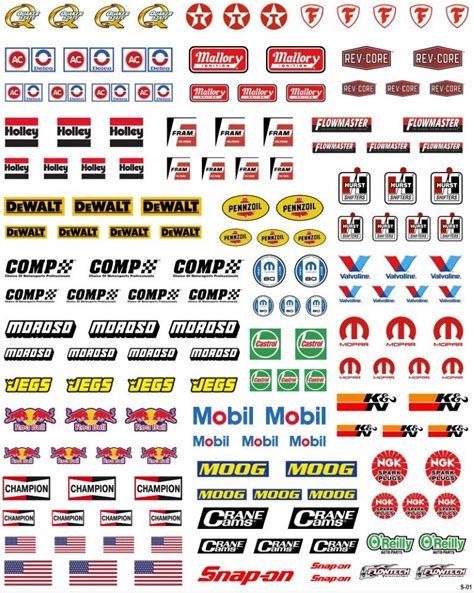 Rc Sponsor Decal Set For 18110112 Scale Vehicles Arc Tec Shop