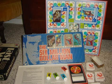 Vintage The 6 Six Million Dollar Man Board Game By Parker Brothers 1975