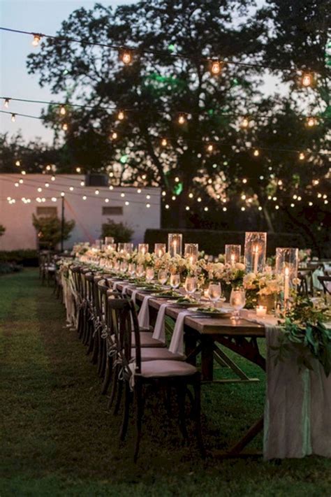 25 Small Wedding Dinner Ideas For Wedding Reception Oosile Backyard