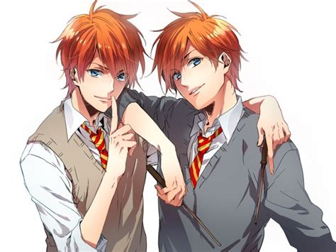 Hogwarts Alumni Weasley Twin Anime