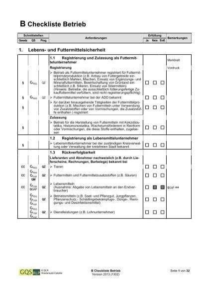 104rlpcheckliste Betriebpdf Gqs Rlp In Rheinland Pfalz