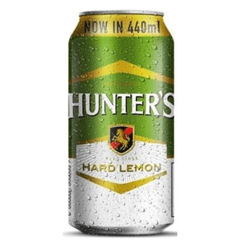 Hunters Hard Lemon Can 440ml Agrimark