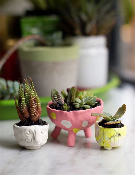 Polymer Clay Mini Planters My Poppet Makes