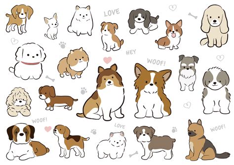Beautiful Cute Dog Illustration For Your Art Collection