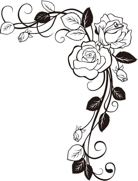 Flower Border Design For Project Paper Clip Art Library