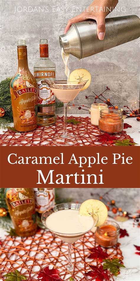 This Caramel Apple Pie Martini Recipe Blends Bailey S Apple Pie With Smirnoff Kissed Caramel
