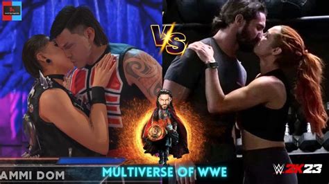 Rhea Ripley Dominik Mysterio Vs Seth Rollin Becky Lynch Wwe Mixed Gender Tag Team Match Wwe
