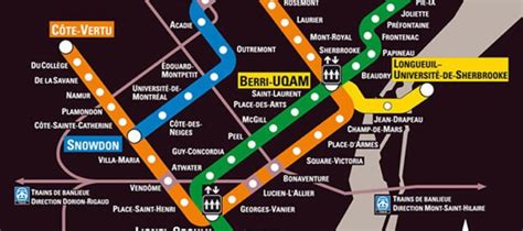 Montreal Metro Map The Montreal Visitors Guide