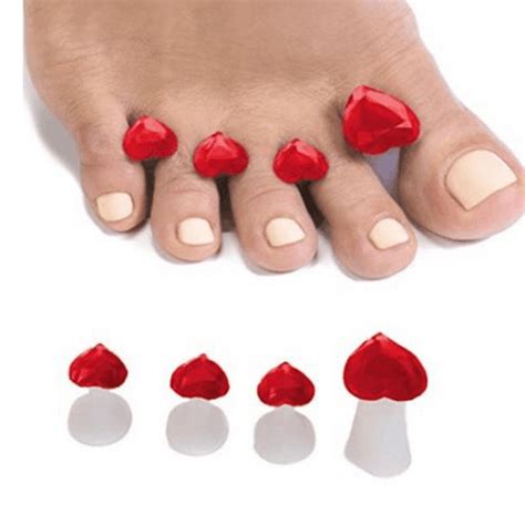 Silicone Toe Separators 8 Piece Spacers For Home And Salon Pedicures