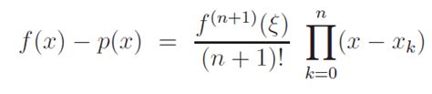 Numerical Methods Maximum Interpolation Error In Lagrange