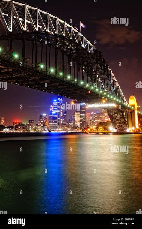 Sydney Australia Sydney Australia Night Shot Of Sydney Harbour