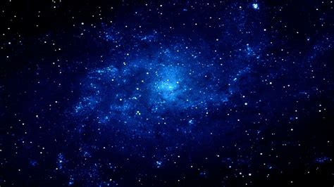 Картинка космос галактика звезды небо синий фон 1920x1080 скачать