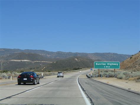 California Aaroads Interstate 8 East California 79 To Imperial