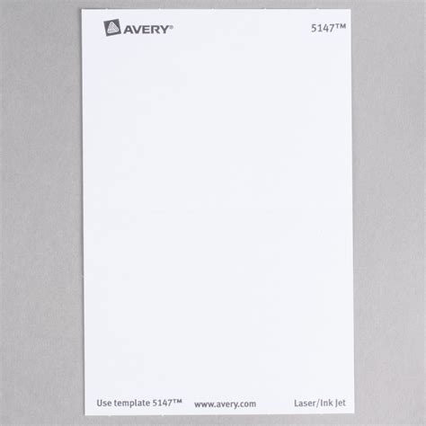 Avery 5147 2 13 X 3 38 White Printable Self Adhesive Name Badges