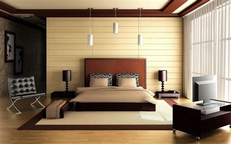 Bedroom Bed Architecture Interior Design High Resolution