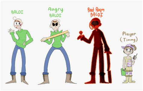 Baldi Basics All Characters Hd Png Download Kindpng