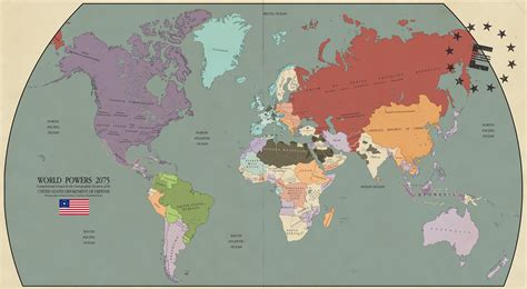 Falloutverse World Map 2075 Fan Made Fallout