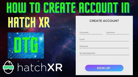 How To Create An Account In Hatch XR Hatch XR YouTube