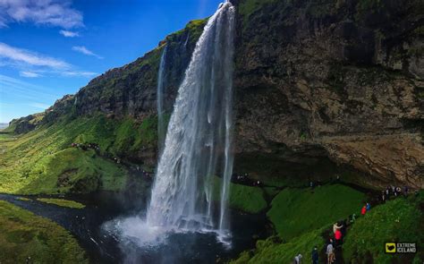 Beautiful Seljalandsfoss Waterfall The One That You Can Walk Behind