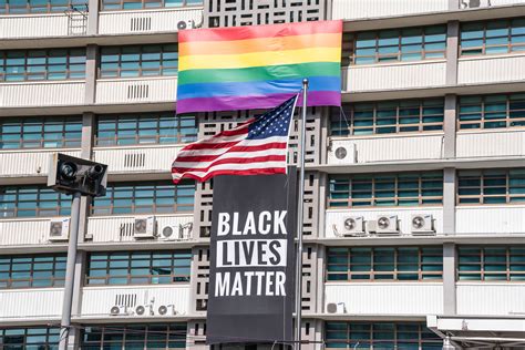 Us Embassy In Seoul Removes Black Lives Matter Banner And Pride Flag