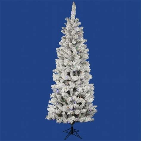 Vickerman 55 Flocked Pacific Artificial Christmas Tree With 200 Multi
