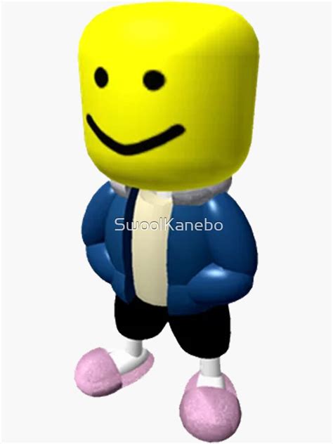 Roblox Oof Head Sans Sticker For Sale By Swoolkanebo Redbubble