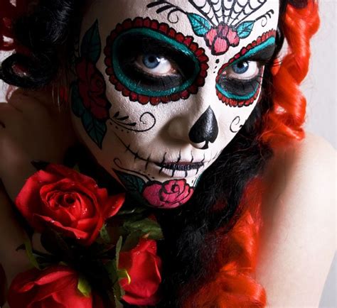 Épinglé par Rebeca Mora sur Makeup halloween: tête de mort mexicaine