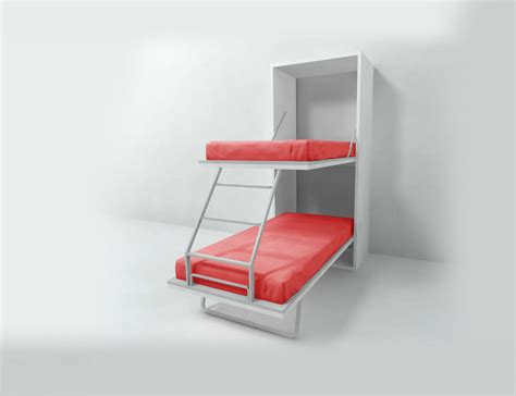 Compatto Hidden Vertical Murphy Bunk Beds Expand Furniture